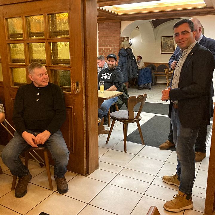 Wahlveranstaltung in der Gaststätte "Zur Post"; Bild: Matthias Wölfel