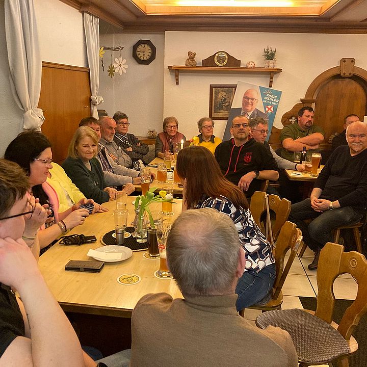 Wahlveranstaltung in der Gaststätte "Zur Post"; Bild: Matthias Wölfel