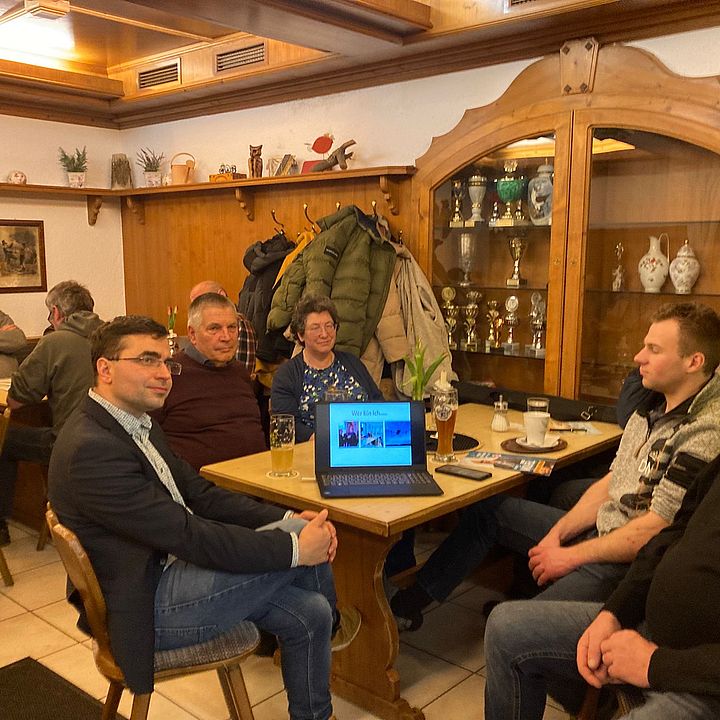 Wahlveranstaltung in der Gaststätte "Zur Post"; Bild: Matthias Wölfel